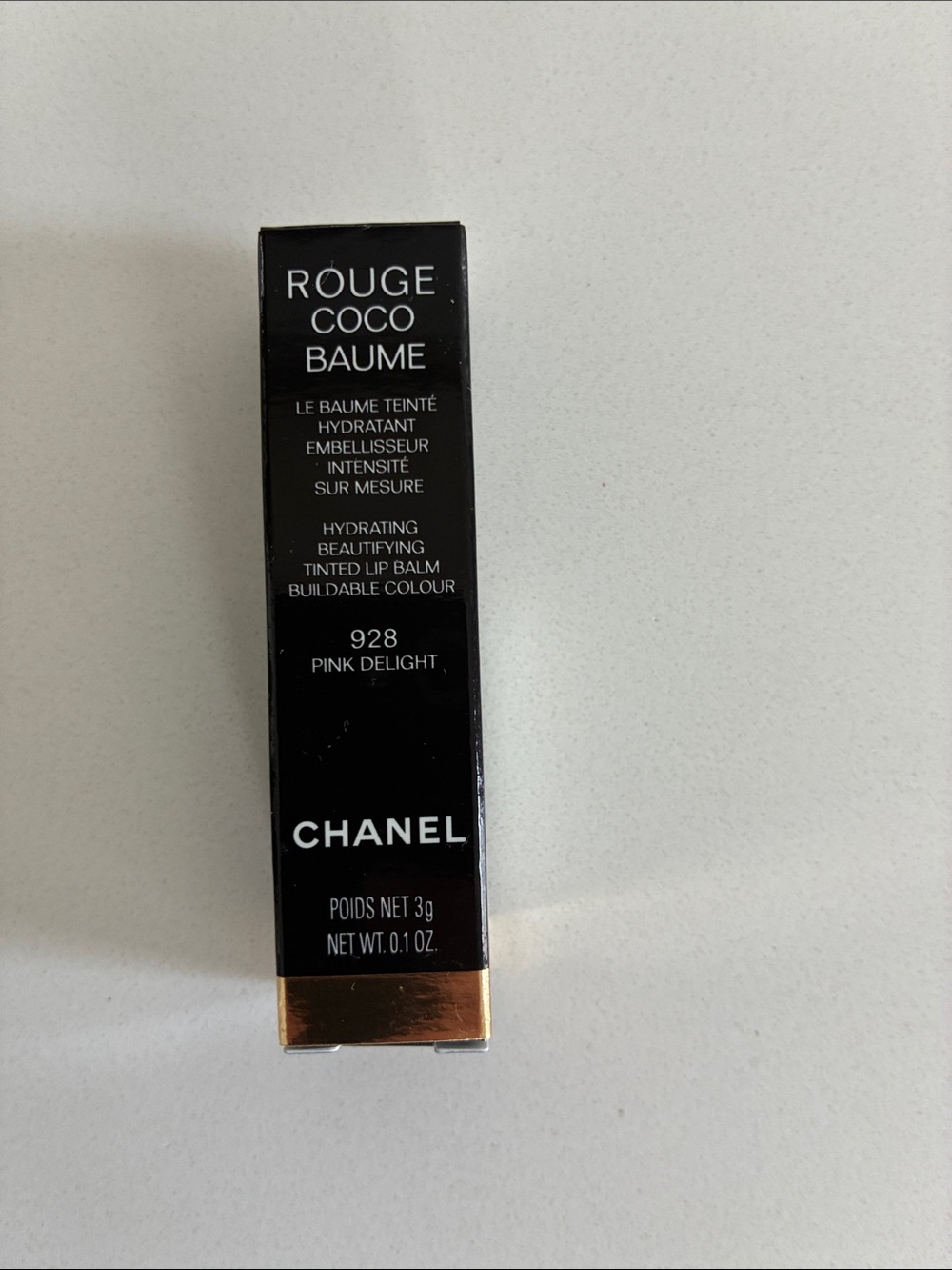 CHANEL Rouge Coco Baume Tinted Lip Balm 928 Pink Delight (Exclusive) - New - Picture 2 of 9